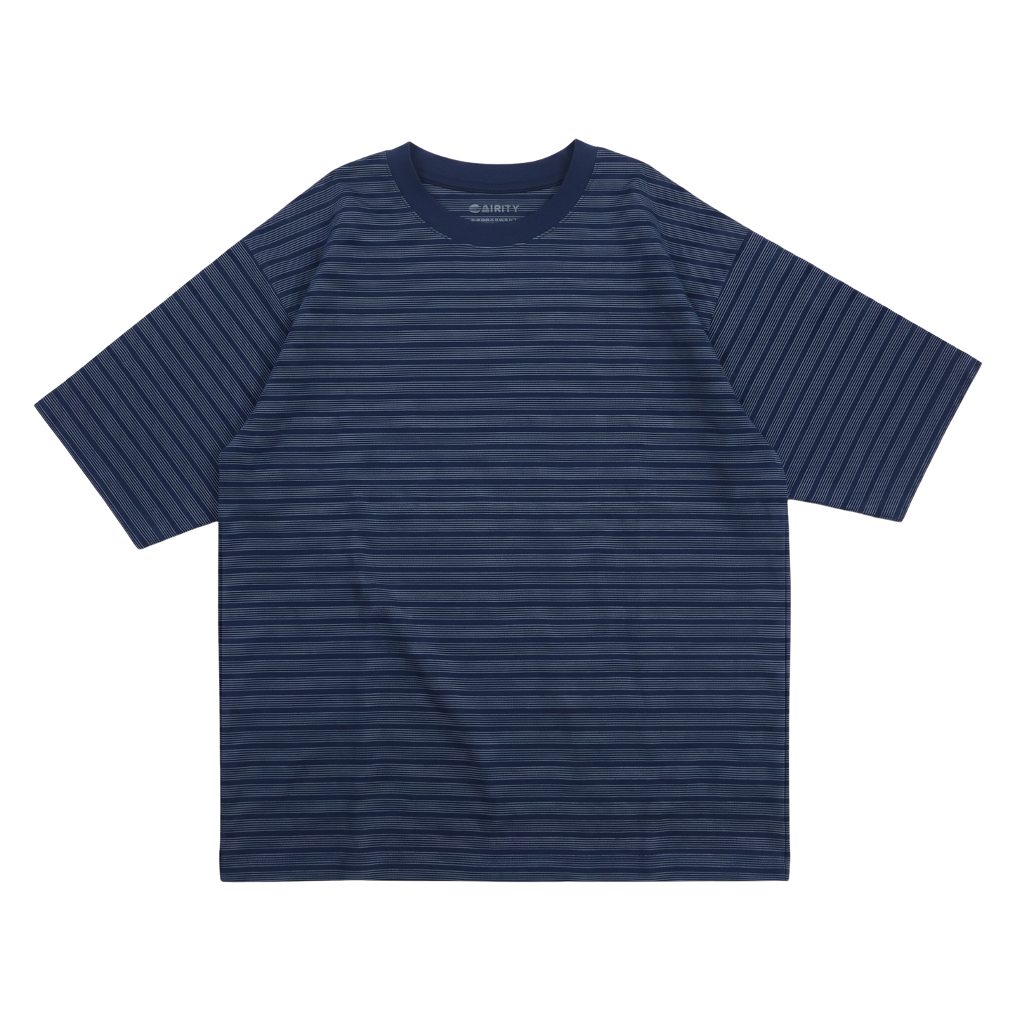 ［AIRITY］オーバーサイズTシャツ(マイクロボーダー)